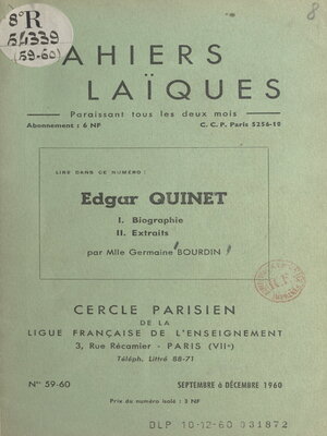 cover image of Edgar Quinet
